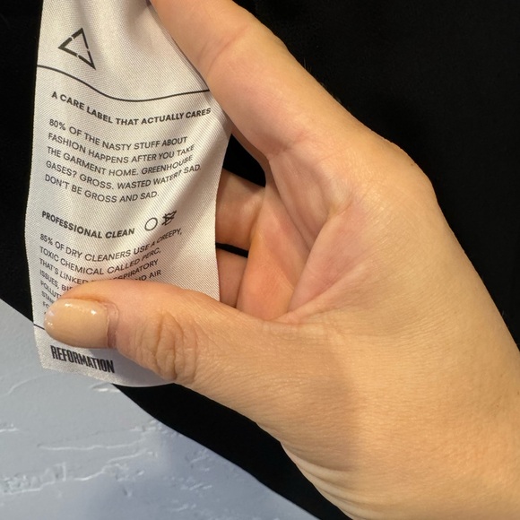 REFORMATION - FRANNIE JUMPSUIT size 2 black - Picture 14 of 14